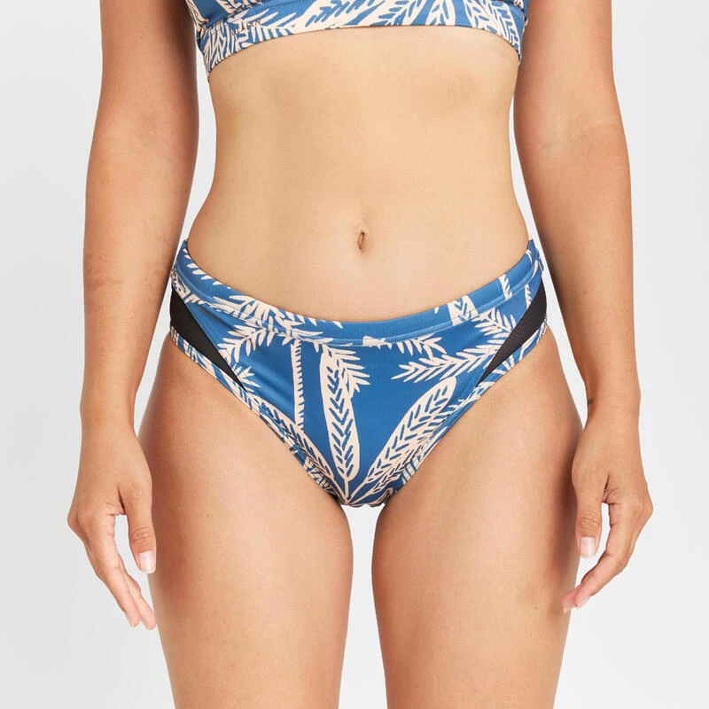 Bas De Maillot De Bain Culotte Femme - Savana Palmer Bleu – Image 3