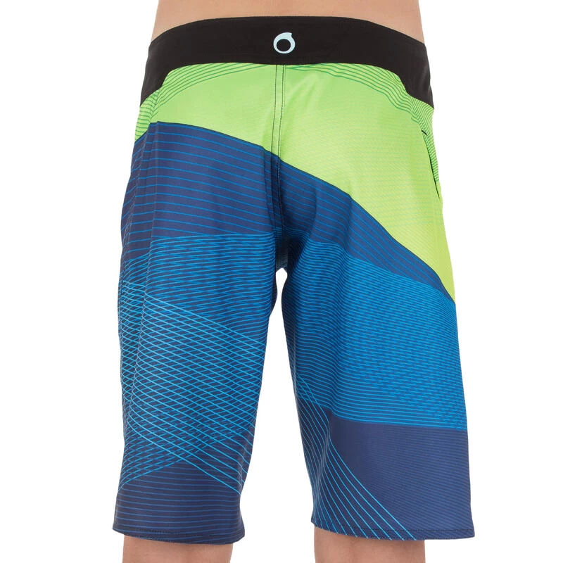 Tribord Boardshort Long Garçon Lafitenia Tension Vert – Image 4