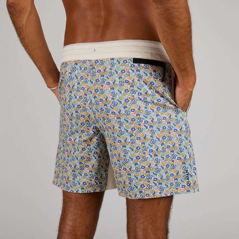 Boardshort Surf 500 17" JOY BEIGE – Image 4