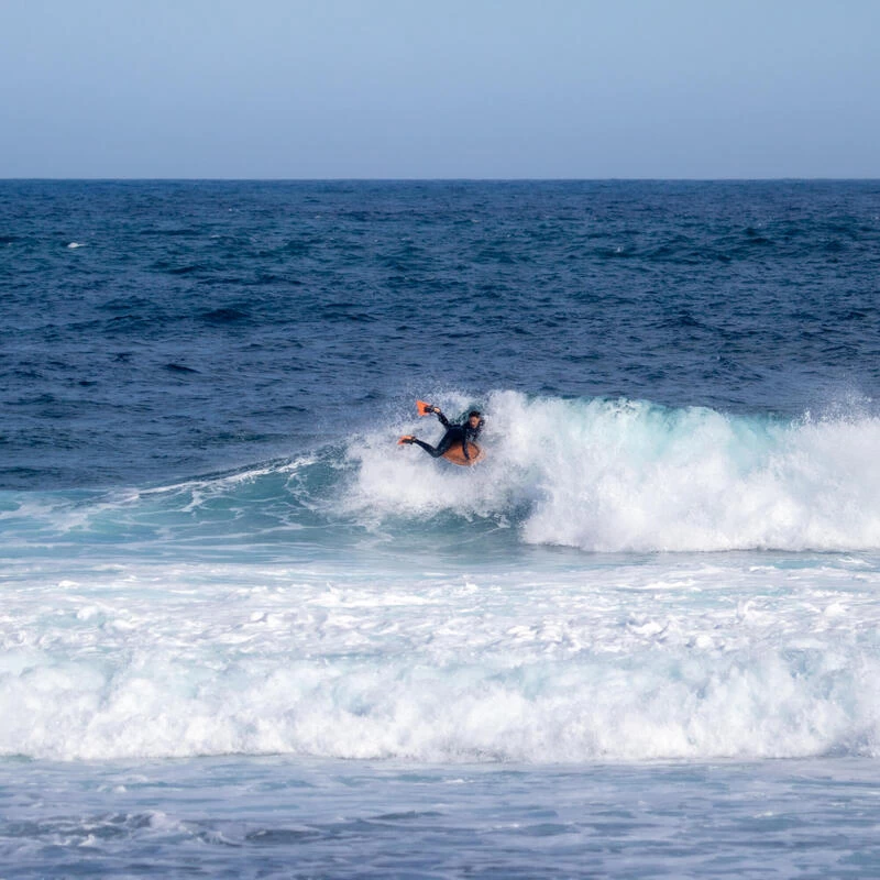 Bodyboard 500 Marron Bleu Avec Leash – Image 2