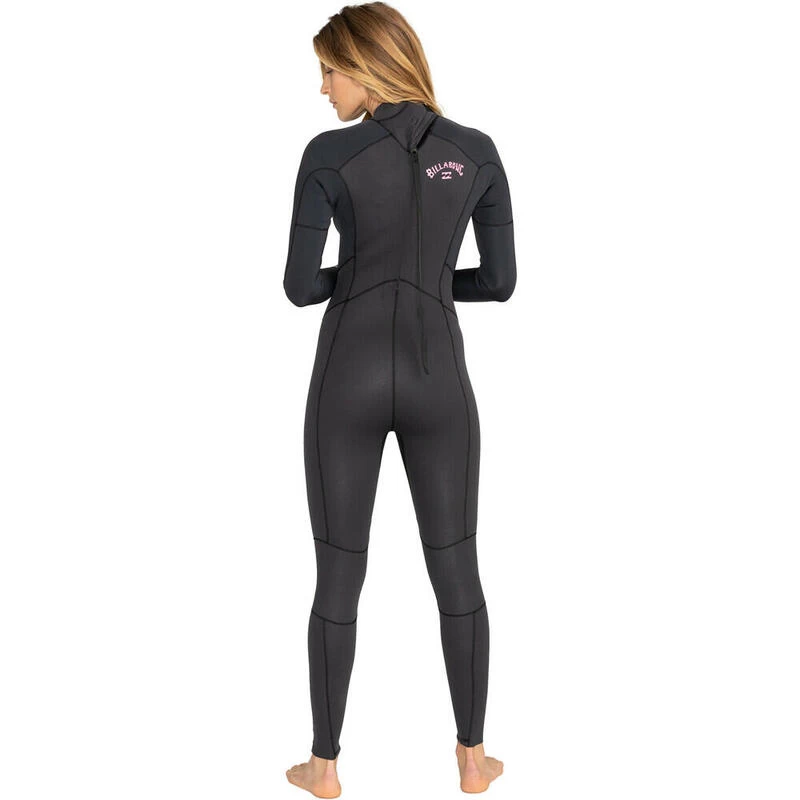 Billabong Combinaison De Surf 4/3mm Zip Dos - Noir - Launch - Femme – Image 2
