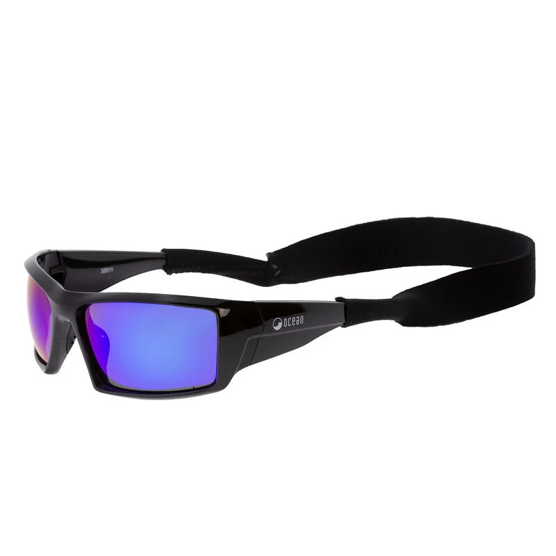 Lunette Soleil Flottantes Sport Nautiques OCEAN Aruba Noir Et Revo Bleu – Image 3