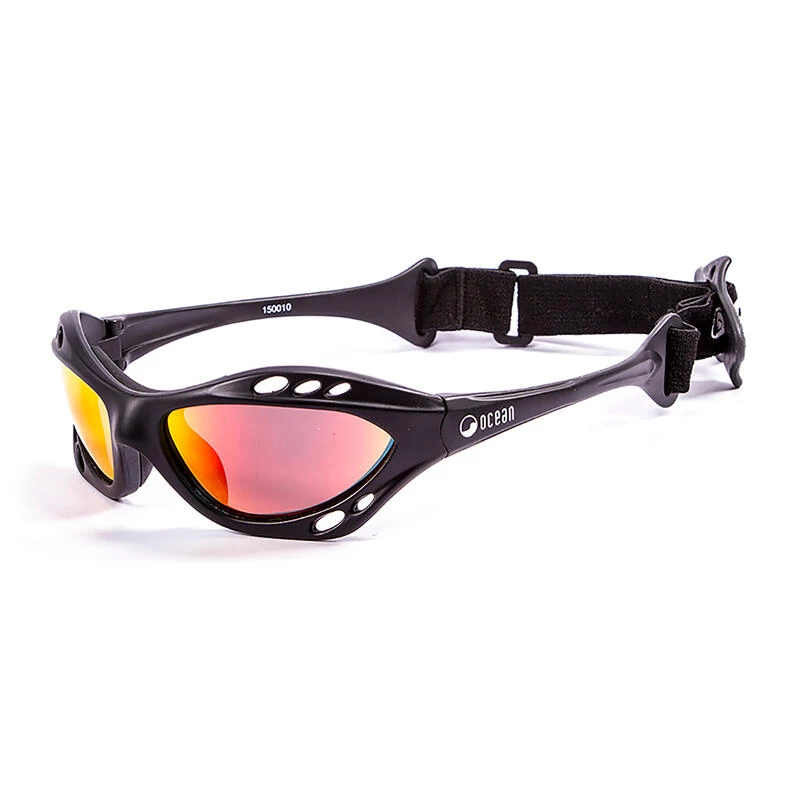 Lunette Soleil Flottantes Sport Nautiques OCEAN Cumbuco Noir Et Revo Rouge – Image 2