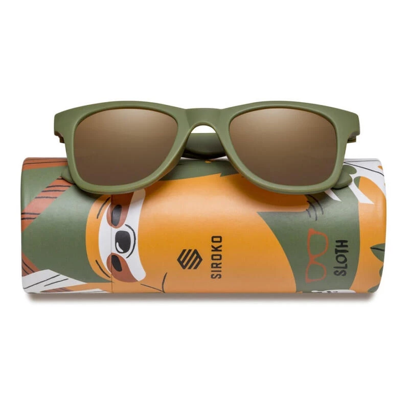 Lunettes De Soleil Enfant Surf Enfants Sloth Vert Armée – Image 2