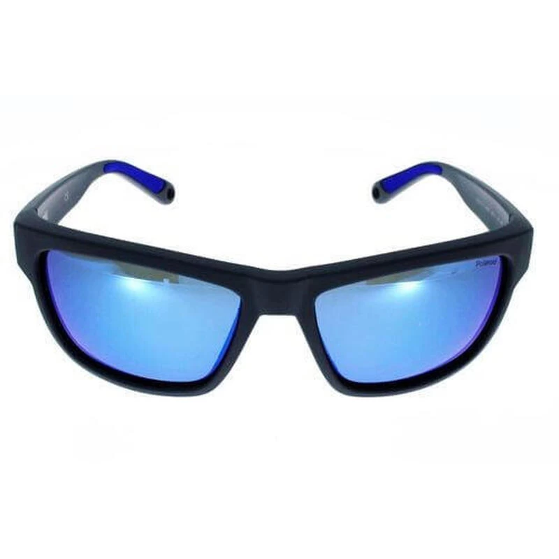 Lunettes De Soleil POLAROID PLD 7031 Gris Bleu, Monture Flottante – Image 4