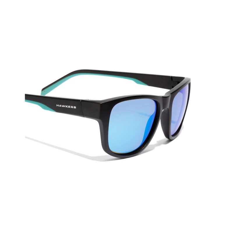 HAWKERS Lunettes De Soleil Pour Homme Et Femme BLACK CLEAR BLUE POLARIZED - OWENS – Image 5