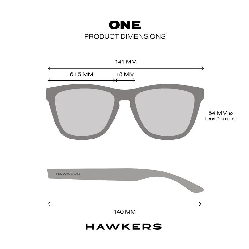 HAWKERS Lunettes De Soleil Pour Homme Et Femme ONE CARBON Black Daylight – Image 6