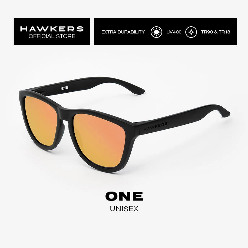 HAWKERS Lunettes De Soleil Pour Homme Et Femme ONE CARBON Black Daylight – Image 7