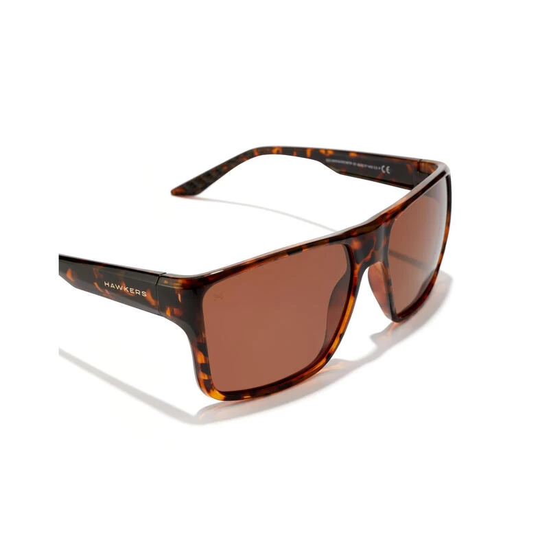 HAWKERS Lunettes De Soleil Pour Hommes Et Femmes POLARISÉ CAREY MARRON - EDGE XL – Image 4