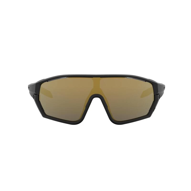 Rockrider LUNETTES VTT XC RACE NOIRES GOLD VERRES INTERCHANGEABLES CAT 0+3 – Image 4