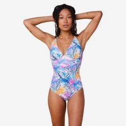 MAILLOT DE BAIN DE SURF 1 PIÈCE FEMME AVEC DOUBLE RÉGLAGE DOS BEA JIMA WHITE