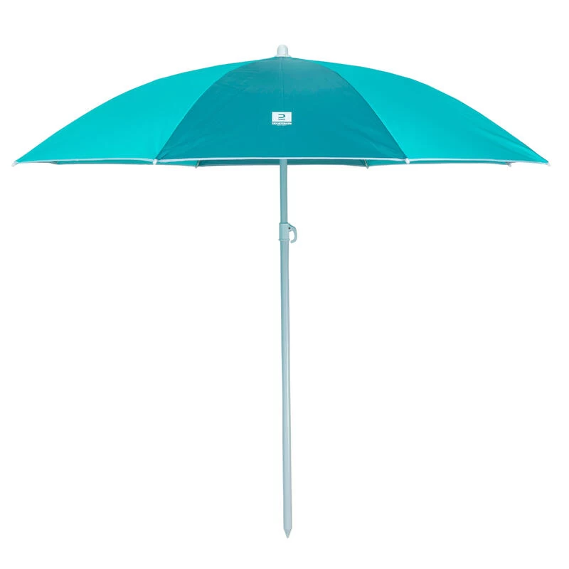 Decathlon PARASOL DE PLAGE PARUV 160 UPF 50+ 2 PLACES - Bleu Vert – Image 2