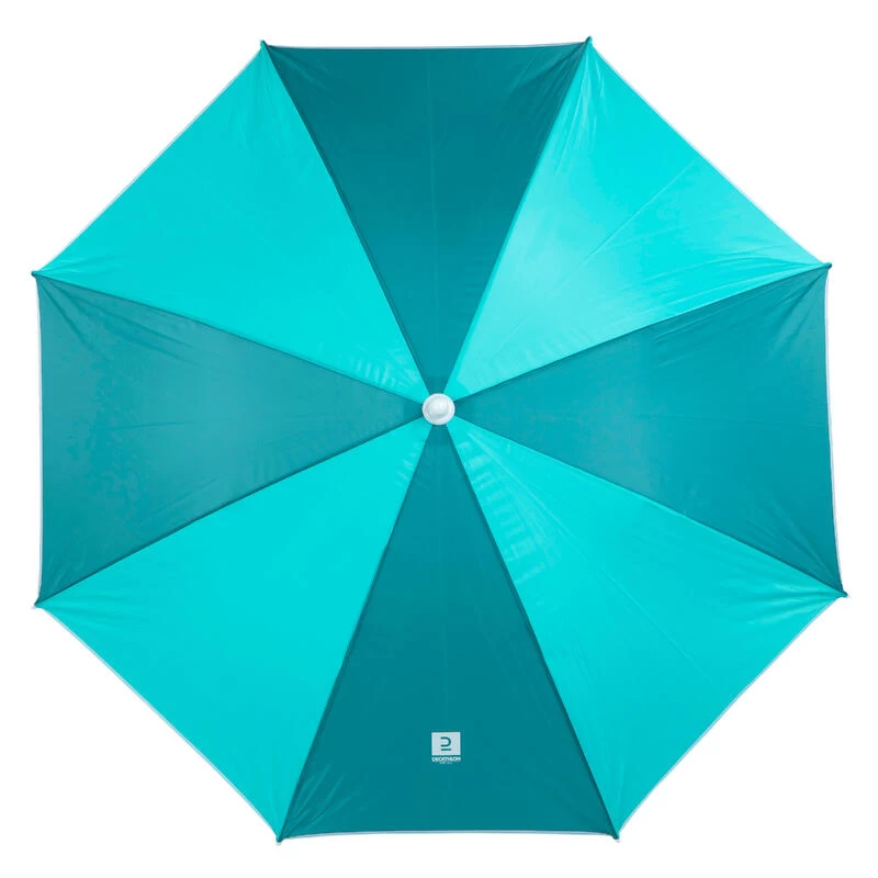 Decathlon PARASOL DE PLAGE PARUV 160 UPF 50+ 2 PLACES - Bleu Vert – Image 3
