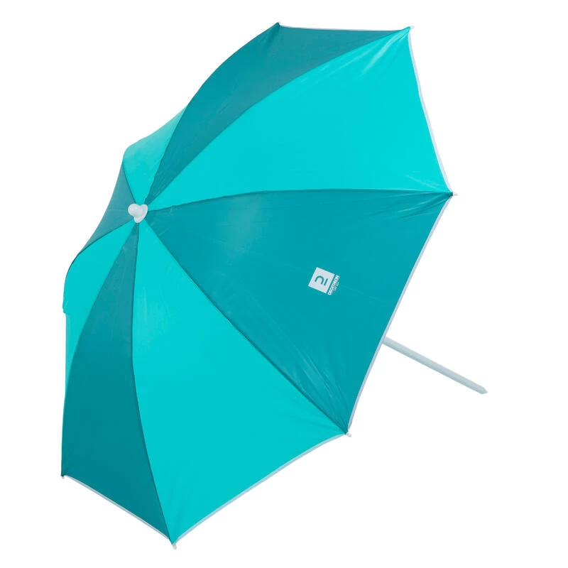 Decathlon PARASOL DE PLAGE PARUV 160 UPF 50+ 2 PLACES - Bleu Vert – Image 4