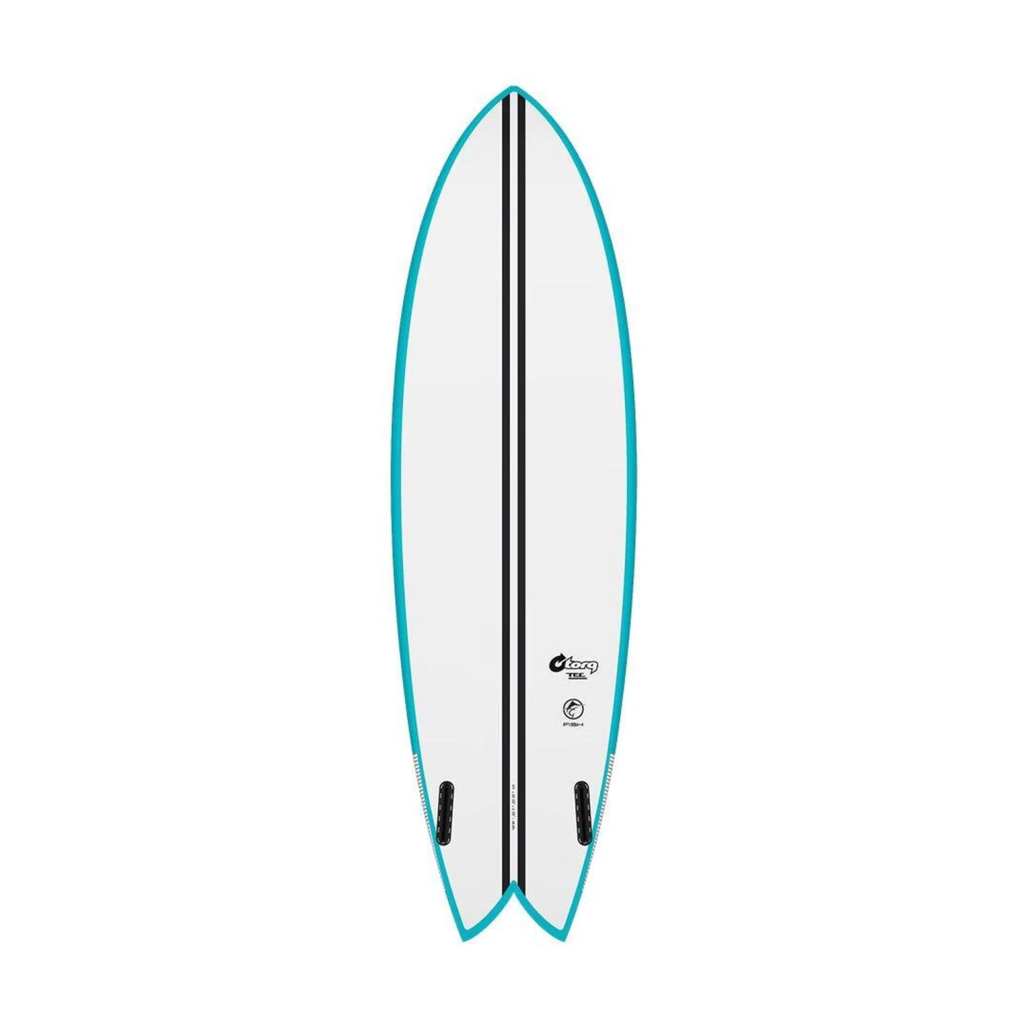 Torq Planche De Surf Fish TEC Teal/White 5'8 – Image 2