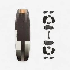 Planche Twintip Carbone De Kitesurf 138 X 41 Cm (pads Et Straps Inclus) - TT500