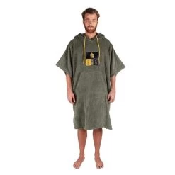 Poncho De Surf Vert | 100% Coton | Taille Unique | Unisexe | Avec Manches