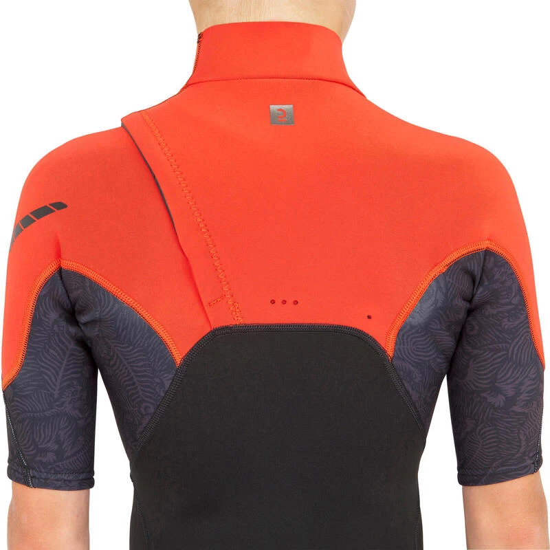 Shorty Néoprène 1,5 Mm Surf 900 Junior Noir Rouge – Image 7