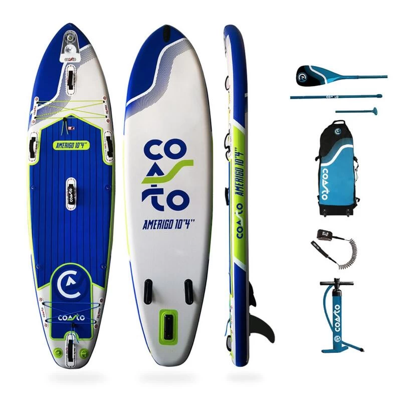 Stand Up Paddle Gonflable AllRound Amerigo Dropstitch TTS 315x84x15cm 10'4x33x6"