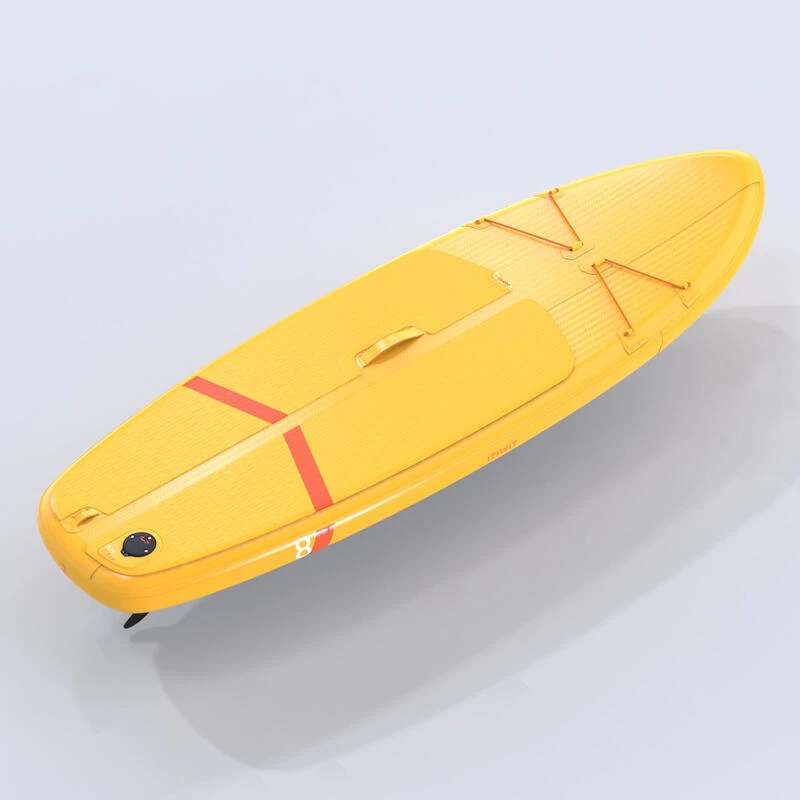 STAND UP PADDLE GONFLABLE DEBUTANT COMPACT S BLANC - JAUNE – Image 4