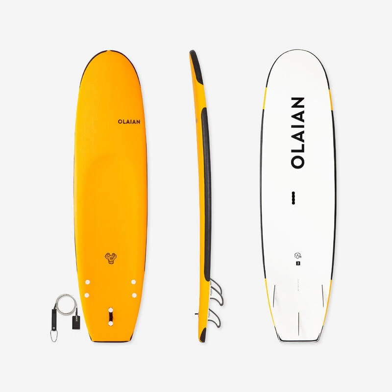 SURF MOUSSE 100 Renforcé 7'5" 84 L + Leash