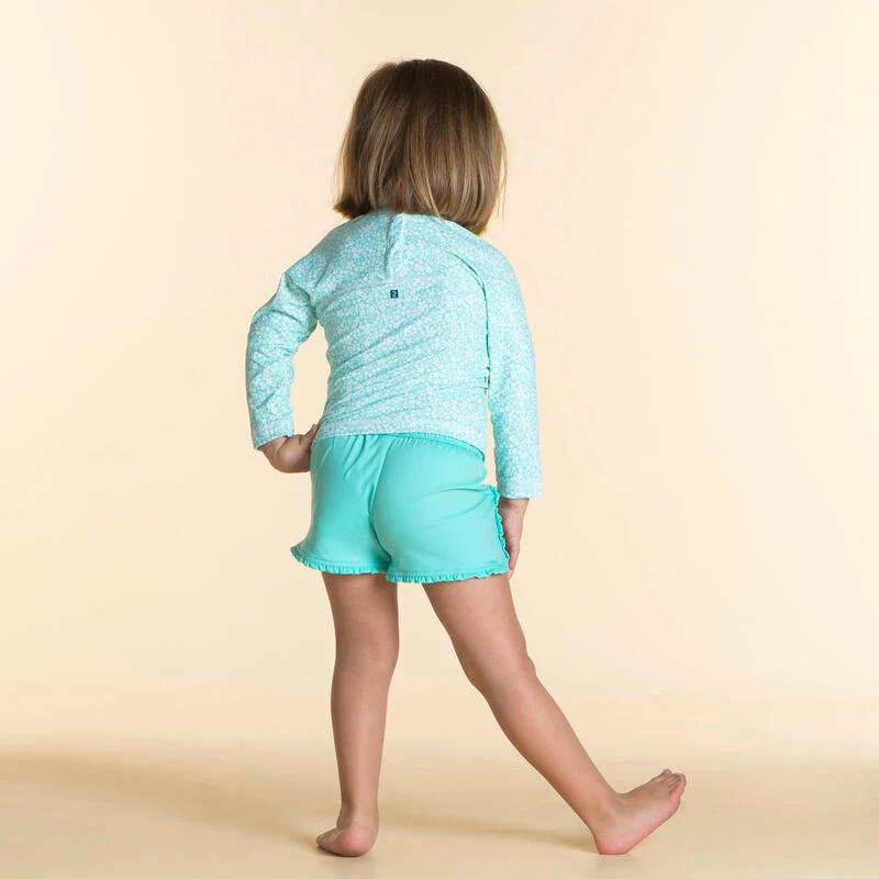 T-shirt Anti UV Bébé Manches Longues Imprimé Fleurs – Image 3