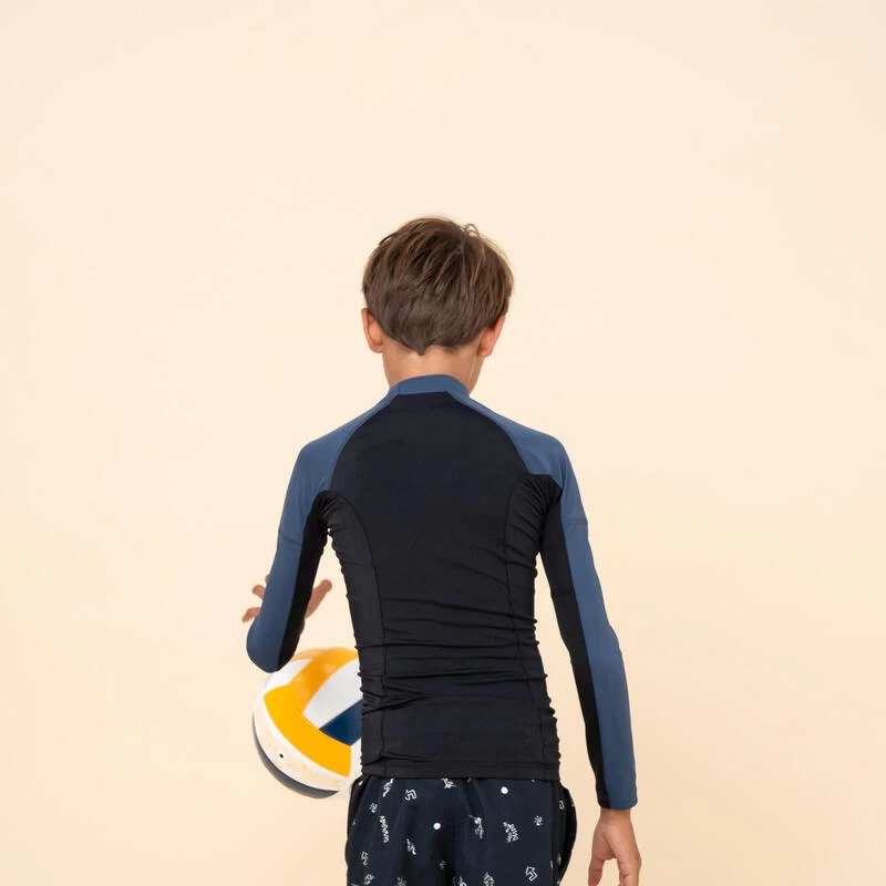 Top Solaire Garçon Manche Longue Noir Bleu – Image 3