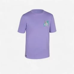 Water Tee Shirt Junior Manche Courte Ibiscus Violet